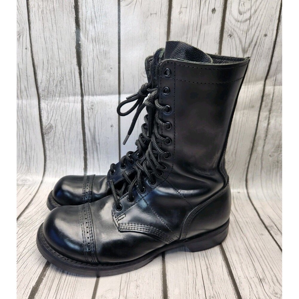 Corcoran Men’s 8 E Black Leather 10" Military Paratrooper Jump Boots 1500